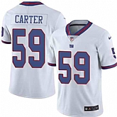 Nike Men & Women & Youth Giants 59 Lorenzo Carter White Color Rush Limited Jersey,baseball caps,new era cap wholesale,wholesale hats